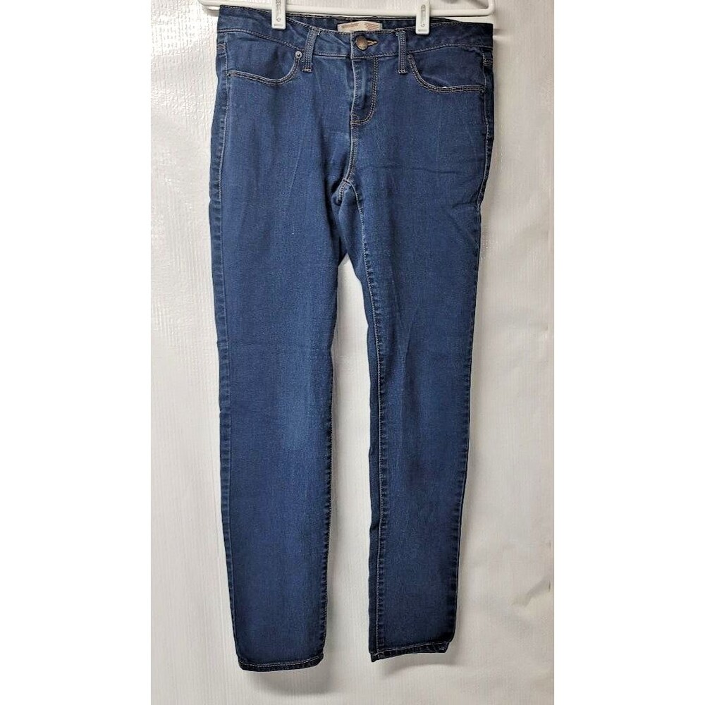 No Boundaries Jeans Womens Size 11 Blue Skinny Ankle Low Rise Med Wash Denim